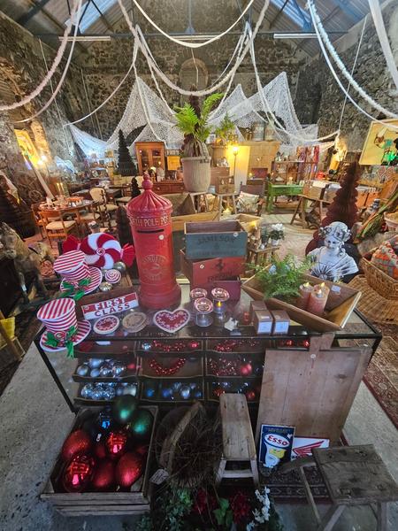 Inside the barn shop