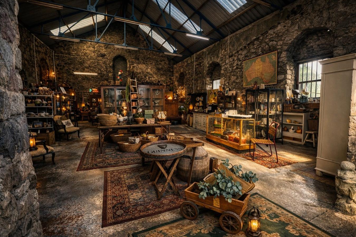 The Vintage Guy barn exterior, Bushmills